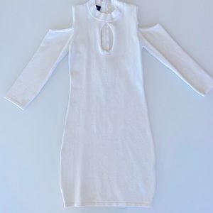 Bebe Cold Shoulder Sweater Dress